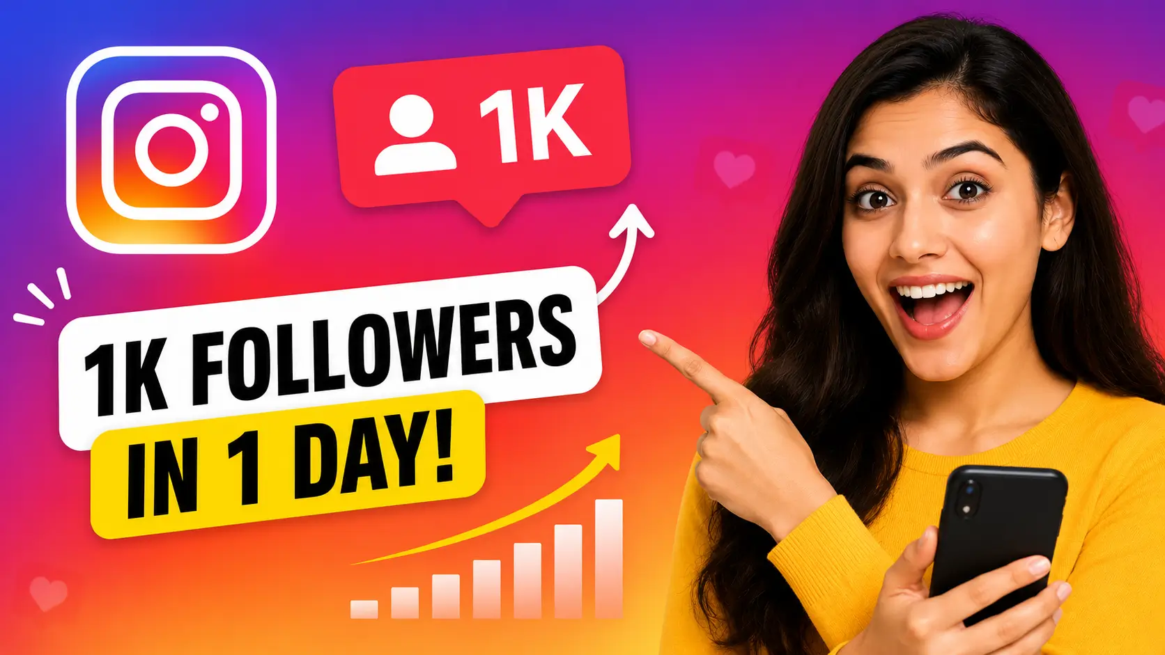 1 दिन में 1000 फॉलोअर्स कैसे बढ़ाए, जानें इंस्टाग्राम ग्रोथ के आसान और प्रभावी तरीके