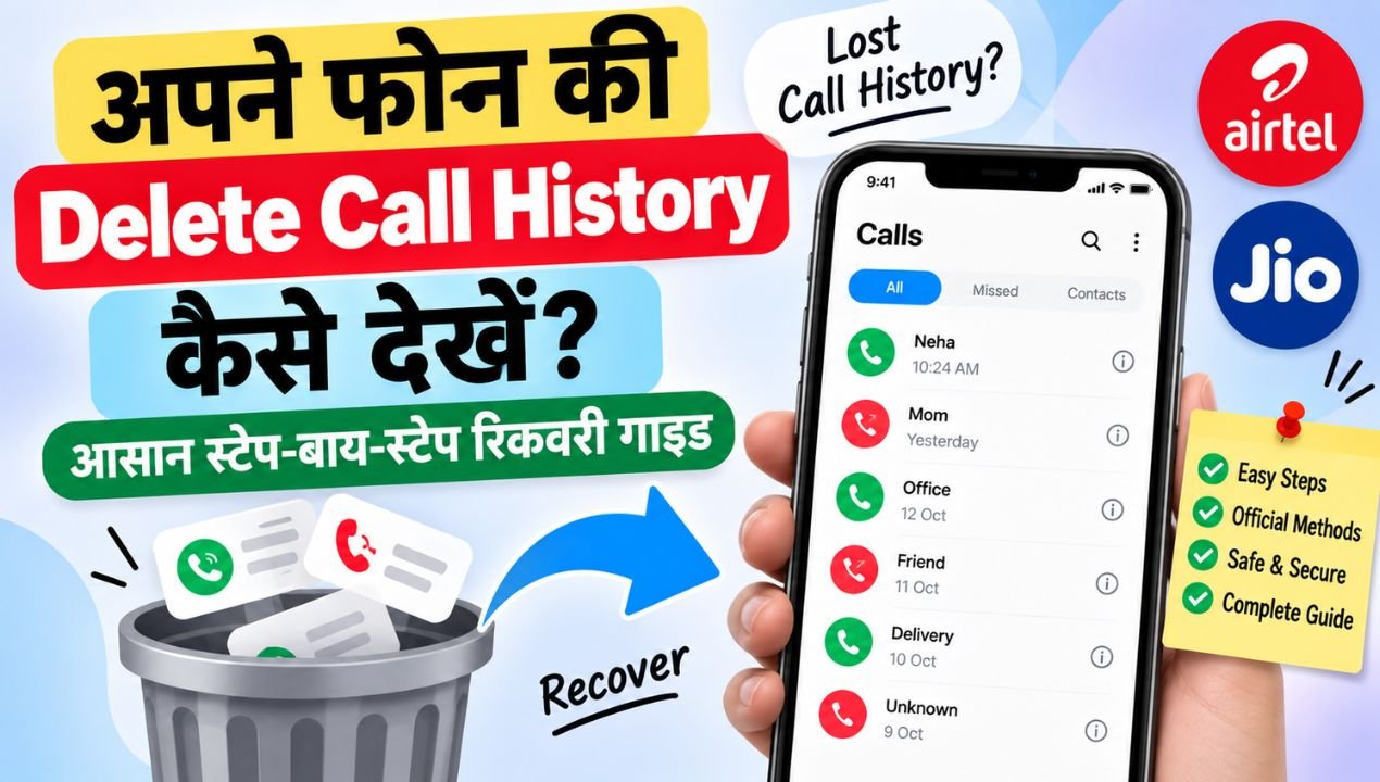 अपने फोन की Delete Call History कैसे देखें? आसान स्टेप-बाय-स्टेप रिकवरी गाइड
