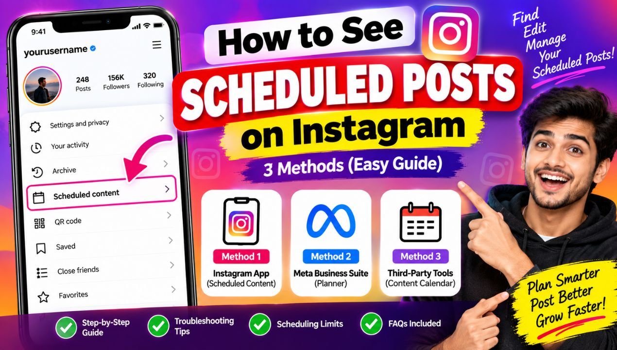 How to See Scheduled Posts on private Instagram: 3 Easy Methods